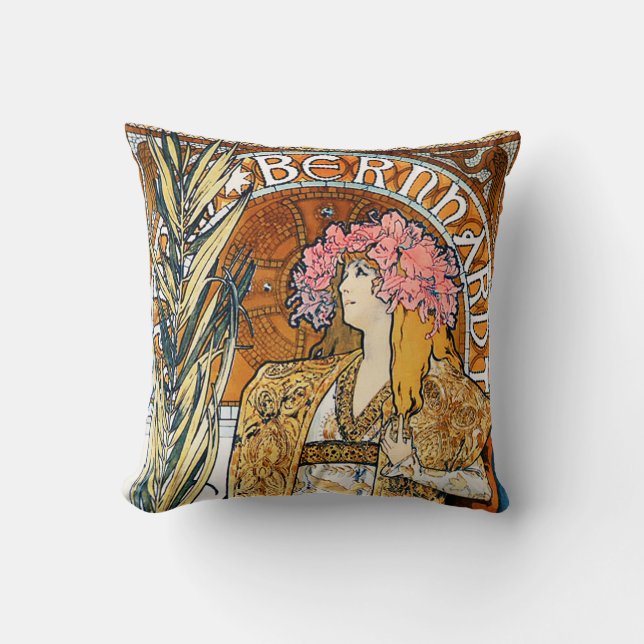 Coussin d'Alphonse Mucha Gismonda (Recto)