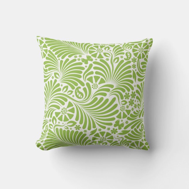 Coussin Damas florales tropicales modernes (Recto)