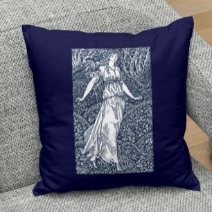 Coussin dame dans les bois