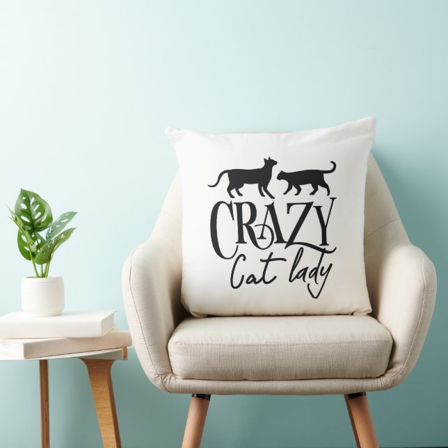 Coussin Dame du Crazy Cat (Chaise)