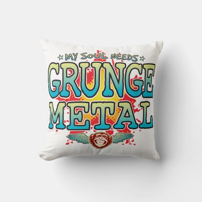 Coussin d'âme en métal Grunge (Recto)