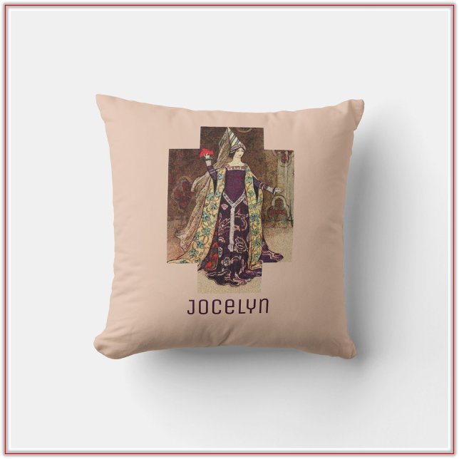 Coussin Dame médiévale gothique (Créateur téléchargé)