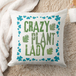 Coussin Dame Plante folle