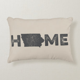 Coussin d'amour de l'État d'origine de l'Iowa