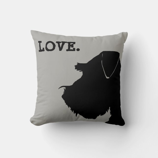 Coussin d'AMOUR de Schnauzer (Recto)