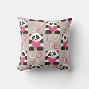 Coussin d'amour pour les ours de Panda