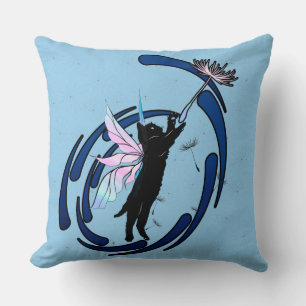 Coussin Dandelion de chat cosmique