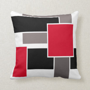 Coussin dans le style abstrait géométrique moder