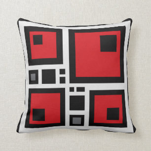 Coussin dans le style abstrait géométrique moderne