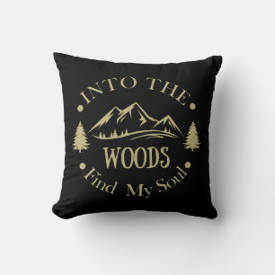 Coussin Dans les Bois Cadeau de Randonnée Randonneur