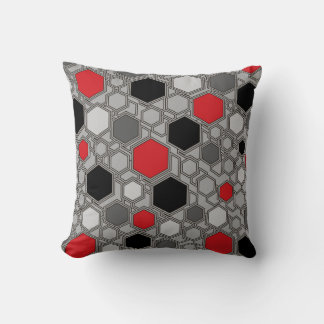 Coussin dans un style abstrait géométrique moderne