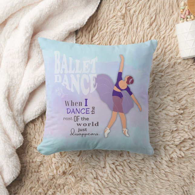 Coussin Danse de ballet Carré inspiré Jeu d'oreiller (Couverture)