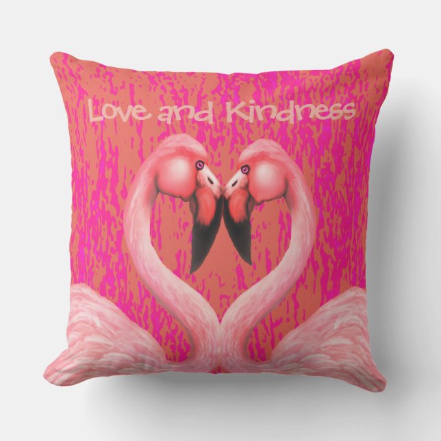 Coussin Danse du flamant rose (Recto)
