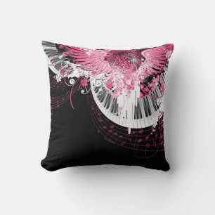 Coussin Danse Musique Disco Balle Piano Canapé Jeu Oreille