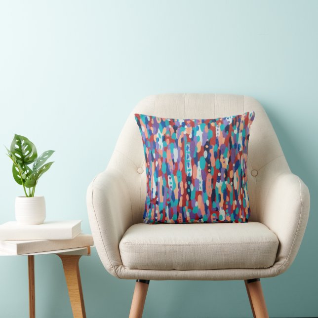 Coussin Danse sur glace Abstraite (Chaise)