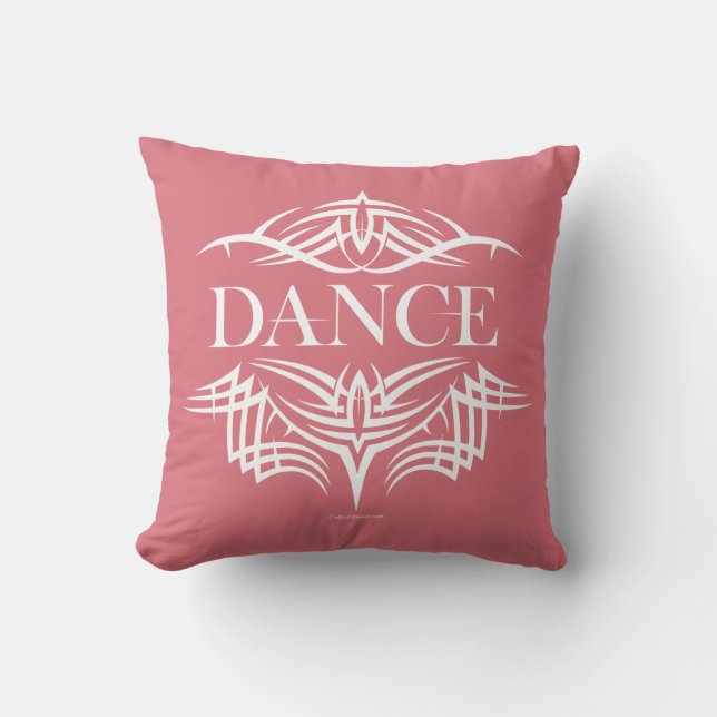 Coussin Danse tribale (plaine) (Recto)