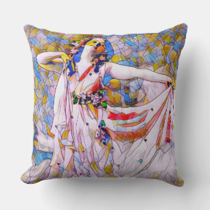 Coussin Danseur en verre tendu en robe de souffle