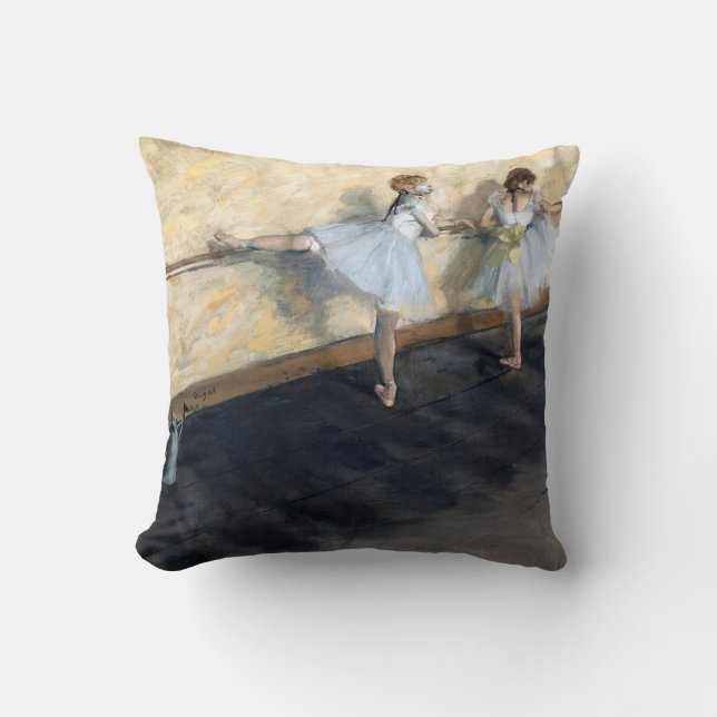 Coussin Danseurs Pratiquant au Barre, Edgar Degas (Recto)
