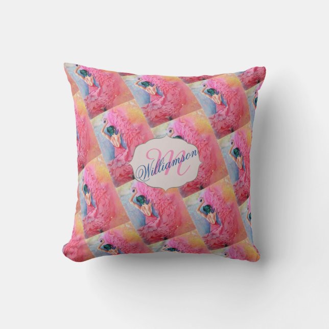 COUSSIN DANSEUSE LATINE ROSE CHAUDE GORGEUSE (Recto)