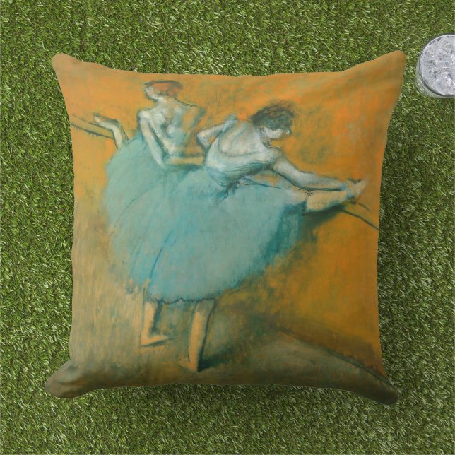 Coussin Danseuses au Bar Ballet (Herbe)