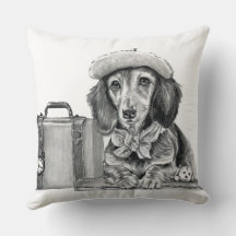 Dapper dachshund prêt à l'aventure