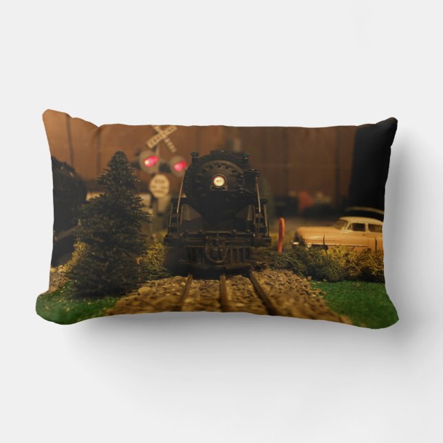 Coussin d'après-guerre de scène de machine à (Recto)