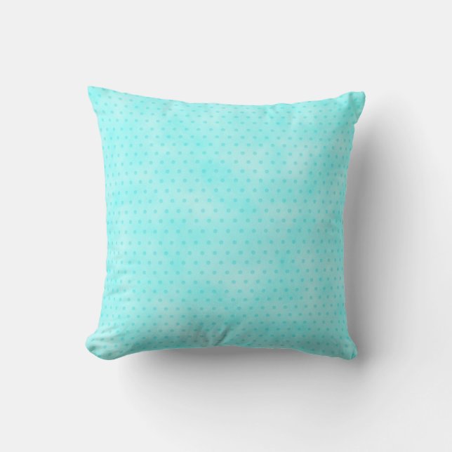 Coussin d'aquarelle turquoise (Recto)
