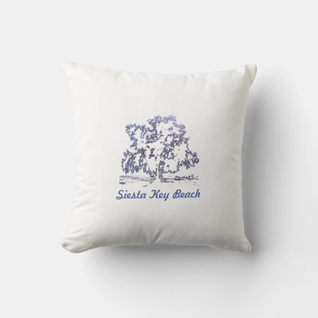 Coussin d'arbre de la plage de Siesta Key (Recto)