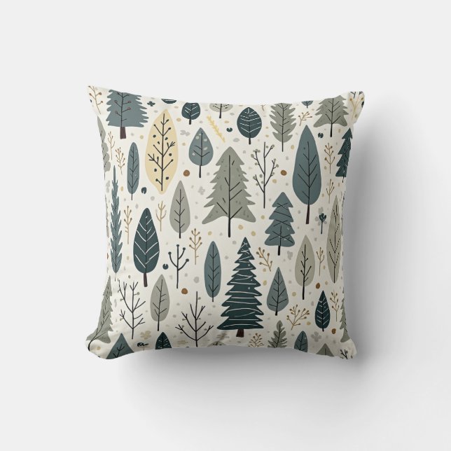 Coussin d'arbres verts (Recto)