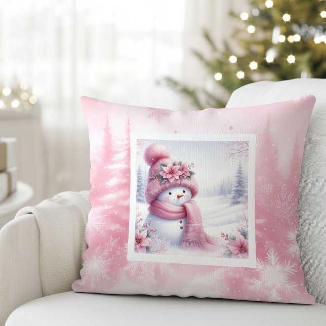 Coussin Darling Pinkmas Winter Forest Pillow Kids Decor (Darling Pinkmas Winter Forest Pillow Kids Decor)