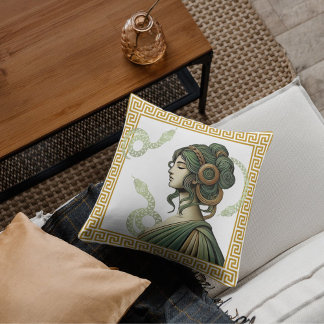 Coussin d'art esthétique Medusa