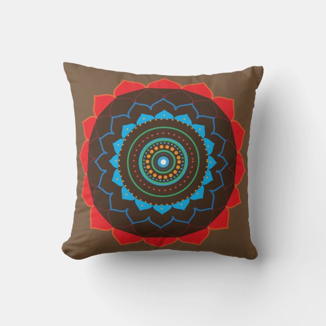 Coussin d'art mandala (Recto)