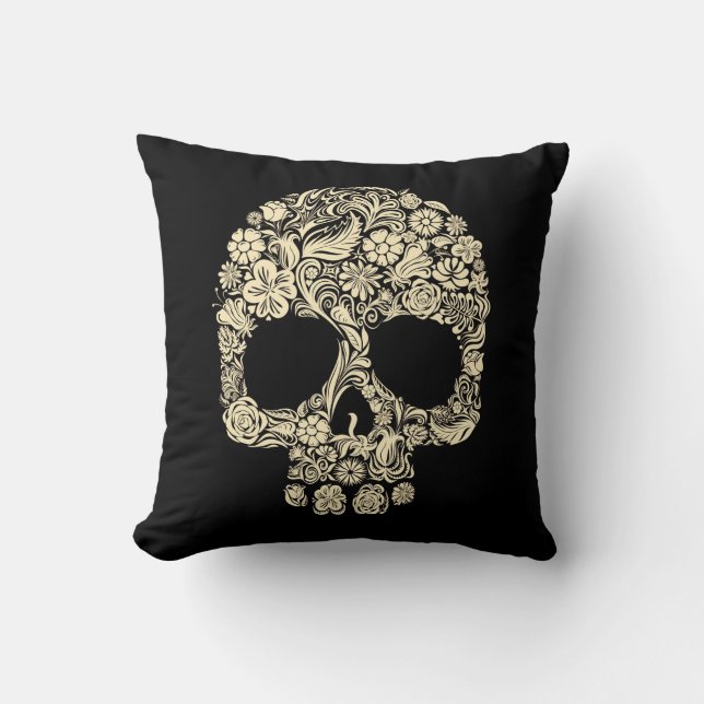 Coussin d'as de Betty de crâne de sucre (Recto)