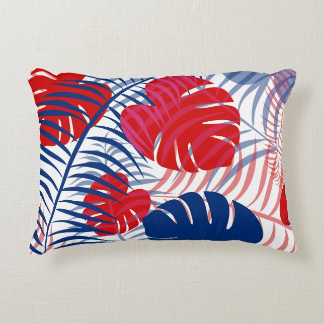 Coussin d'ascension patriotique rouge, blanc et bl (Devant)