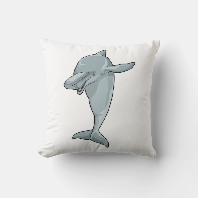 Coussin Dauphin à Hip hop Dance Dab (Recto)