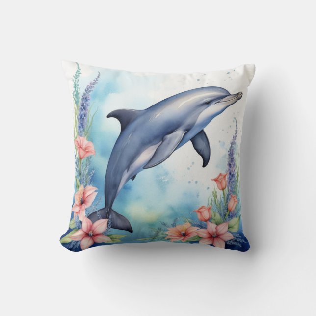 Coussin Dauphin de mer (Recto)