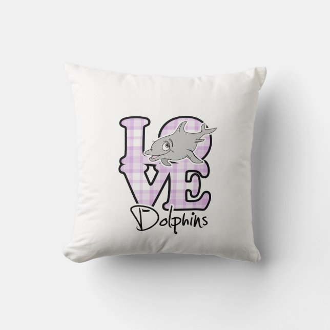 Coussin Dauphins d'amour (Recto)