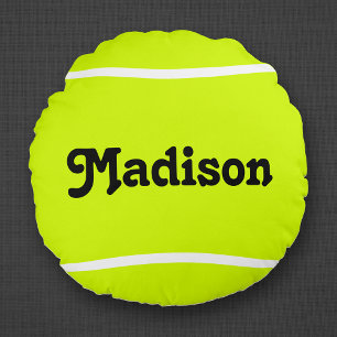 Coussin de balle de tennis rond personnalisé pour 