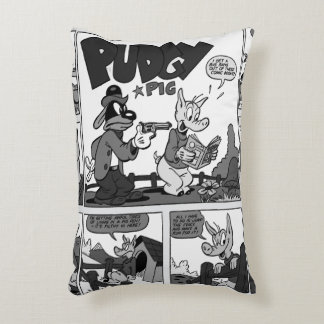 coussin de bande dessinée "PUDGY Pig"
