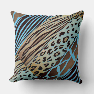 Coussin de bande Zebra imprimé sur l'animal