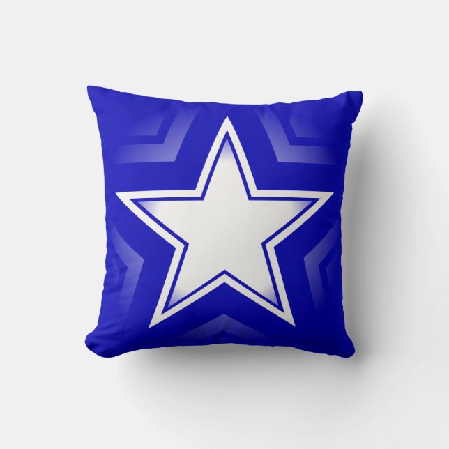 Coussin de bannière étoilée (personnalisable !) (Recto)