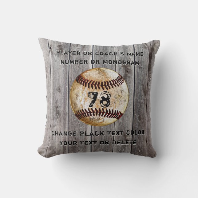 Coussin de baseball personnalisé pour entraîneurs, (Recto)