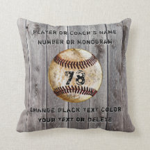 Coussin de baseball personnalisé pour entraîneurs,