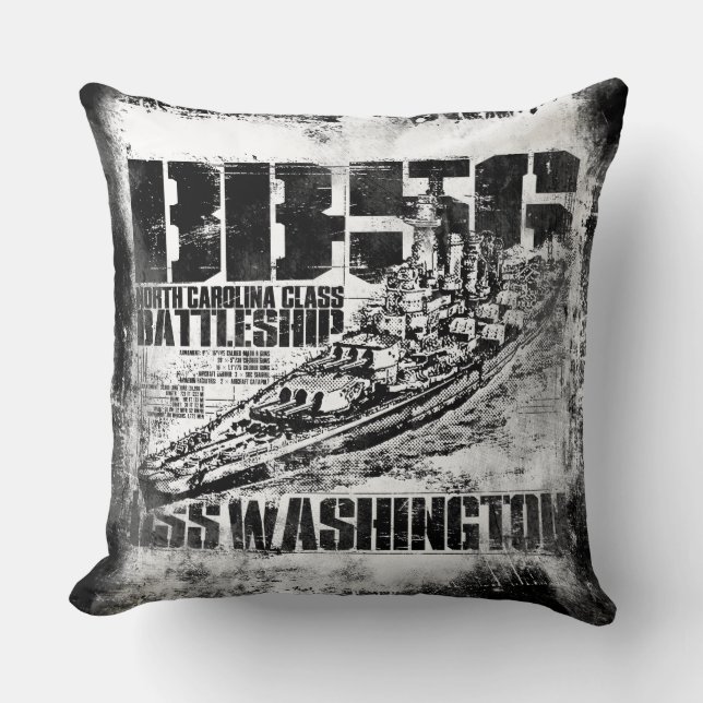 Coussin de Battleship Washington (Recto)
