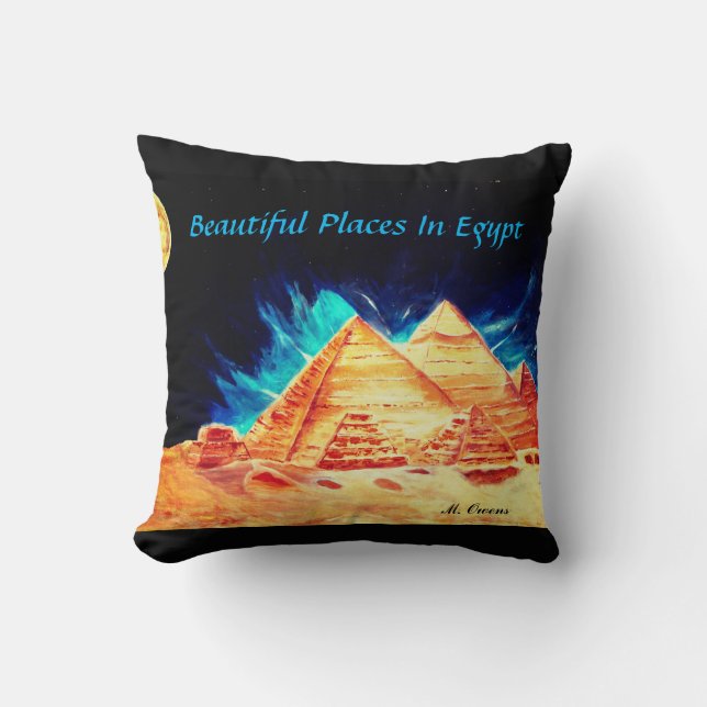 Coussin De Beaux Endroits En Egypte Jeter L'Oreiller (Recto)