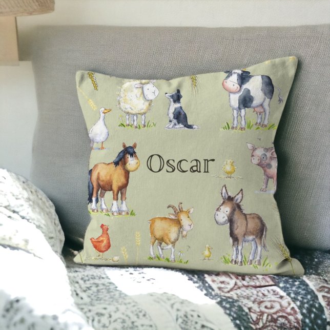 Coussin de bébé fermier pour la pépinière (Créateur téléchargé)