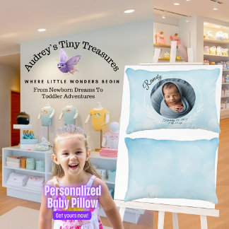 Coussin de bébé personnalisé