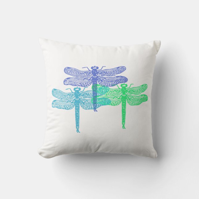 Coussin de blues de libellules (Recto)
