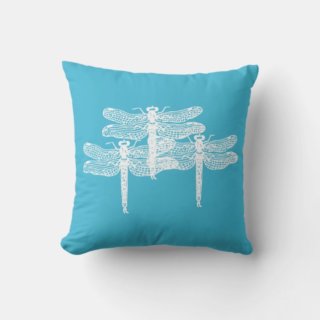 Coussin de blues de libellules (Recto)