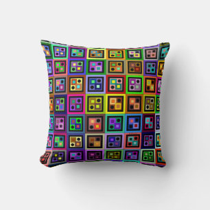 Coussin de boîtes et de points